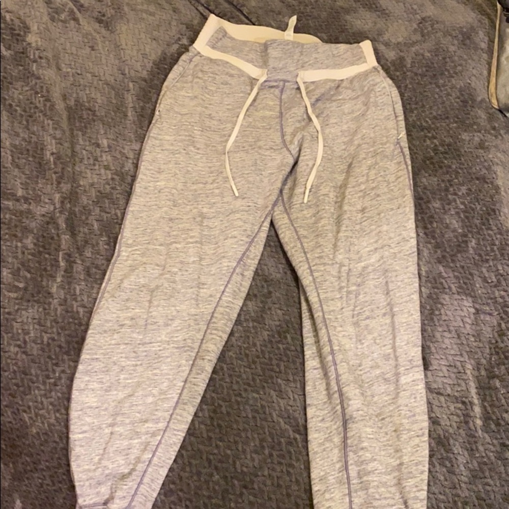 Light grey lululemon joggers